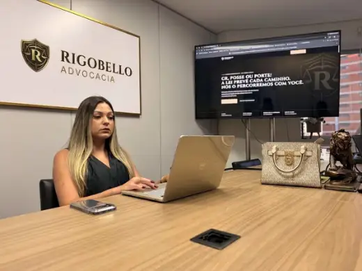 A sala de reunião do escritório.